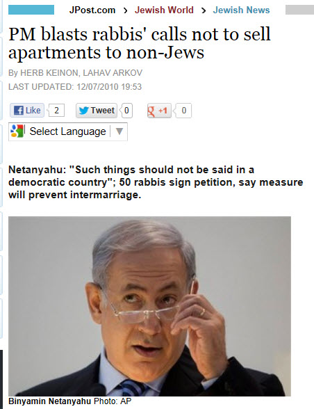 50 Rabbis against Gentiles renting Apertments