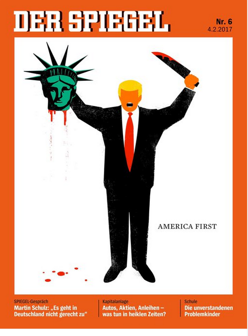 Der Spiegel equates Trump to Jihadi Terrorists