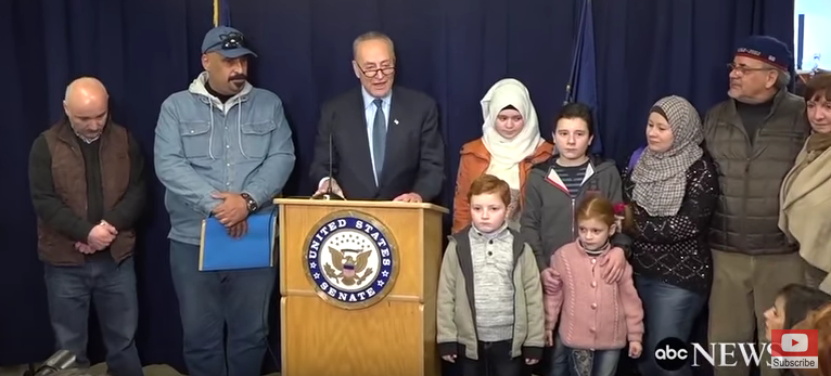Senator Schumer stands with Muslim Invaders