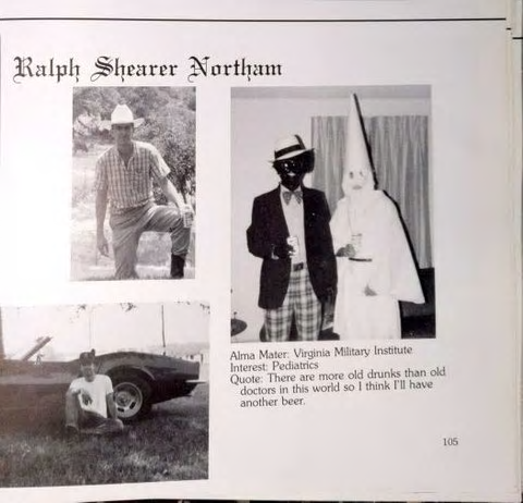 Blackface - Democrat Governor Ralph Northan