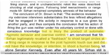 Sirhan was Hyponotized