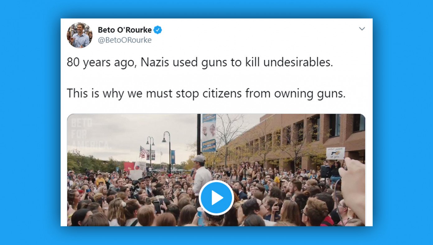 NAzi had guns, and that's why you can't have guns