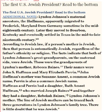 Was LBJ a Jew?