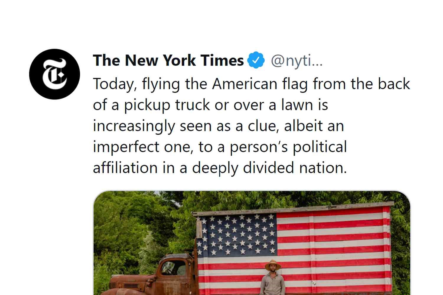 NY Times hates Americas flag