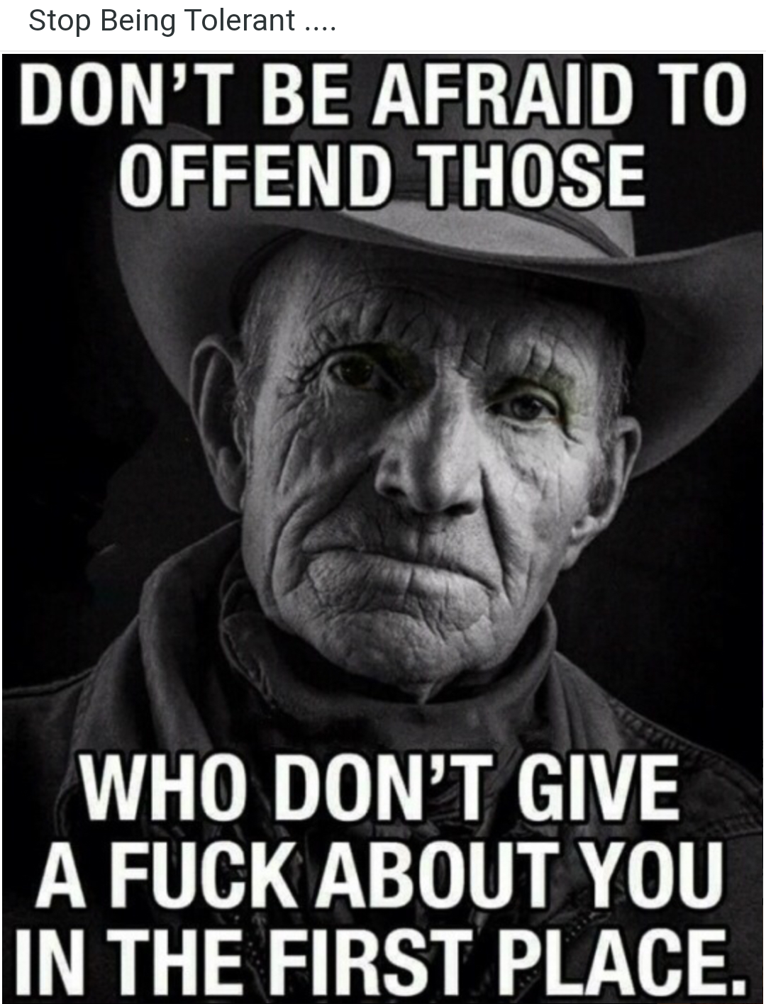 Don't cower to those who hate you
